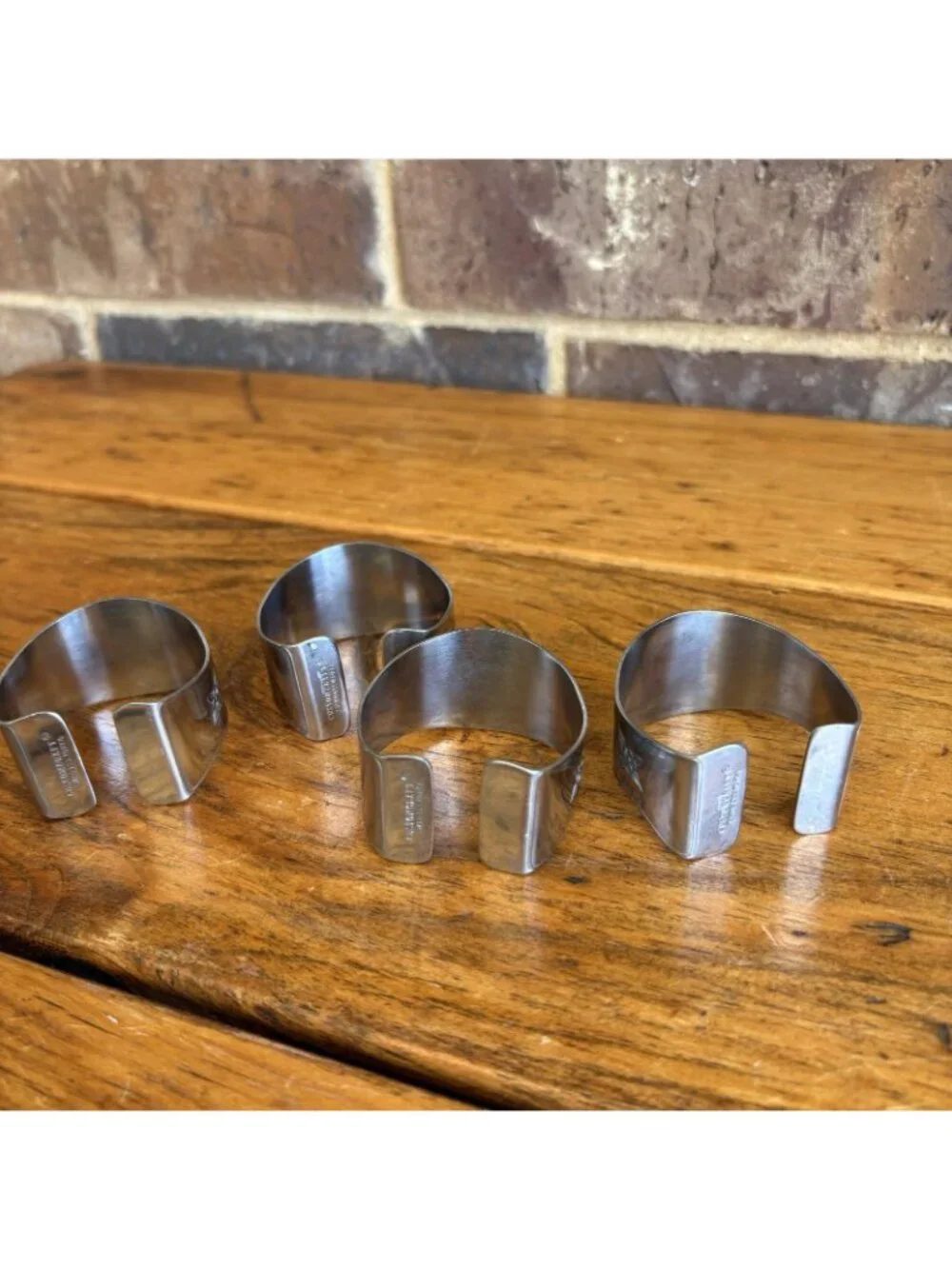 Monogram Engraved Napkin rings 